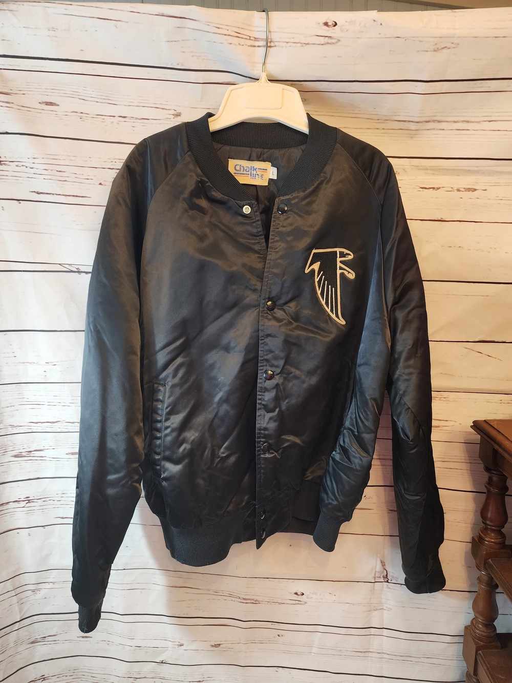 Atlanta Falcons Vintage Chalk Line Satin Jacket